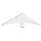 Ekena Millwork Alberta Architectural Grade PVC Gable Bracket, 72"W x 15"H x 2"D x 6"F, 5/12 Pitch GBP072X15X0206ALB00 - alternate 1